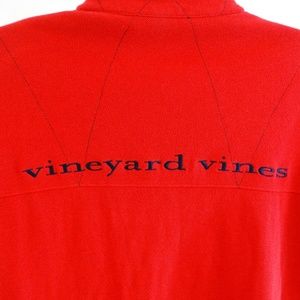 Mens VINEYARD VINES Red 3 button Pullover L/S